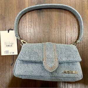 Jacquemus Le Petit Bambimou Denim Hand Bag Purse Crossbody New With Tags